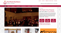 Desktop Screenshot of firstparishnorthboro.org